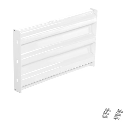 Vestil Bolt-On Style Guard Rail 2 Ft White GR-F3R-BO-2-WT